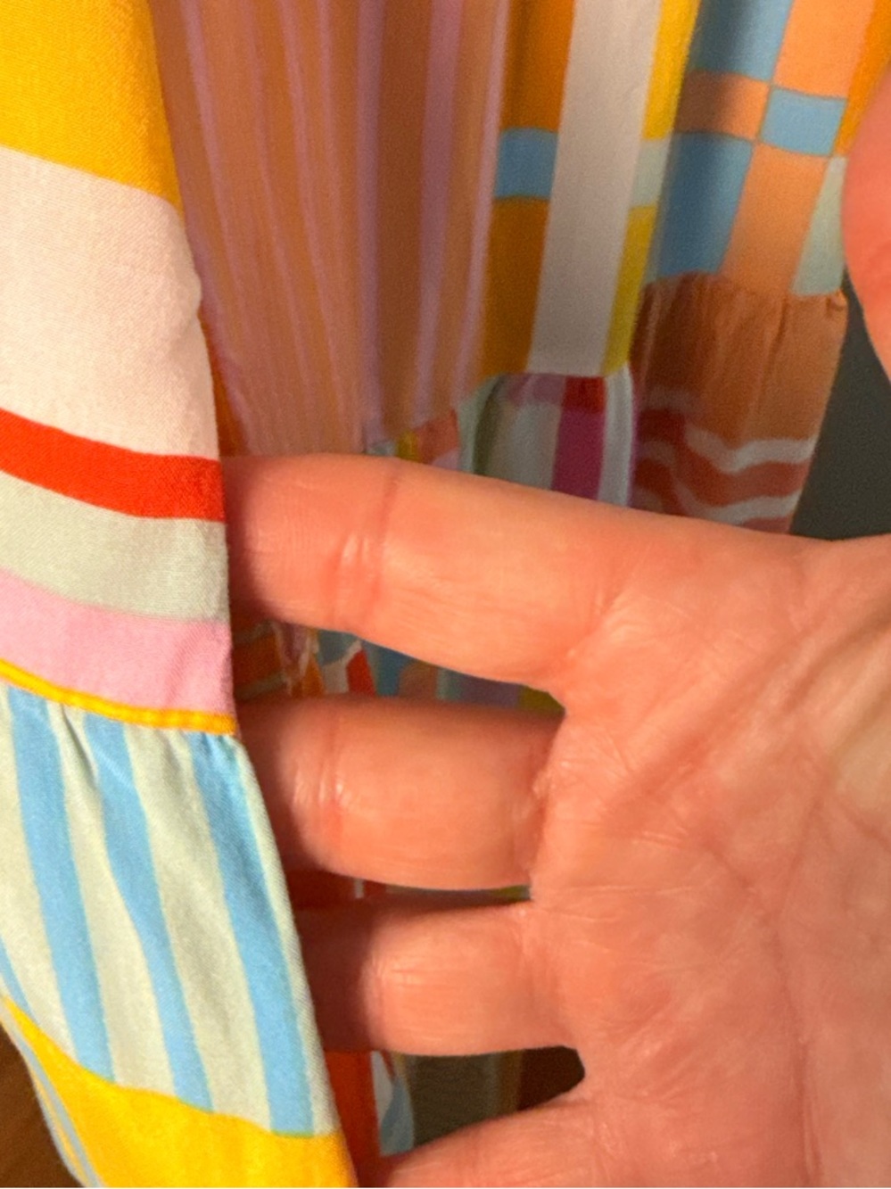 Anthropologie Multicolor Striped Patchwork Maxi Dress - Picture 9 of 9